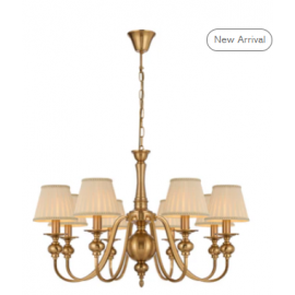 TELBIX-SIEDEL 9 LIGHT PENDANT W/SHADE